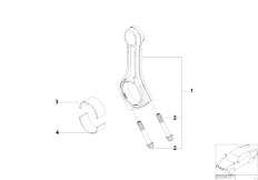 E65 740d M67 Sedan / Engine/  Crankshaft Connecting Rod