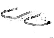 E12 528 M30 Sedan / Restraint System And Accessories/  Safety Belt Rear