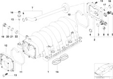 E53 X5 4.6is M62 SAV / Engine/  Intake Manifold System