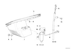 E34 520i M20 Sedan / Engine/  Oil Pan Oil Level Indicator