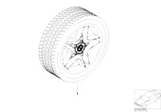 E53 X5 3.0d M57 SAV / Wheels Winter Complete Wheel Star Spoke 74