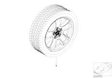 E53 X5 4.8is N62 SAV / Wheels Winter Complete Wheel Star Spoke 99
