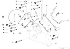 E38 740iL M62 Sedan / Engine/  Upper Timing Case