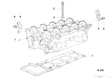 E32 730i M60 Sedan / Engine/  Cylinder Head Attached Parts