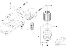 E67 760LiS N73 Sedan / Engine Lubrication System Oil Filter