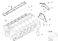 E65 760i N73 Sedan / Engine/  Engine Block Mounting Parts