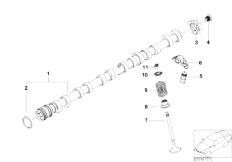 E68 Hydrogen 7 N73 Sedan / Engine Valve Timing Gear Camshaft Outlet