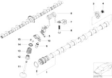 E65 760i N73 Sedan / Engine Valve Timing Gear Camshaft Inlet