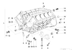 E39 540iP M62 Sedan / Engine/  Engine Block