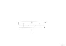E36 M3 S50 Sedan / Vehicle Trim/  Decorative Rear Trim
