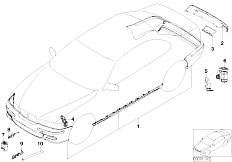 E46 325xi M54 Sedan / Vehicle Trim/  Retrofit Kit M Aerodyn Package From 9 01