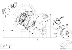 E46 330i M54 Touring / Steering/  Sports Strng Whl Airbag Sequ Gearbox