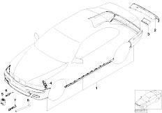 E46 320i M54 Touring / Vehicle Trim Retrofit Kit M Aerodyn Package From 9 01