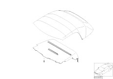 Z3 Z3 M3.2 S50 Roadster / Sliding Roof Folding Top/  Retrofit Kit Softtop Headlining