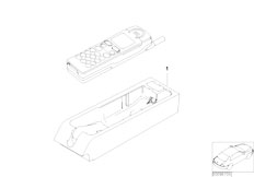 E38 740iLP M62 Sedan / Communication Systems/  Single Parts F Siemenss10 Centre Console