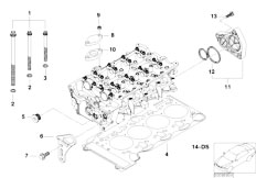 E46 316Ci N45 Coupe / Engine/  Cylinder Head Attached Parts