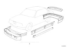 E30 325i M20 Cabrio / Vehicle Trim/  Retrofit Kit M Aerodyn Package